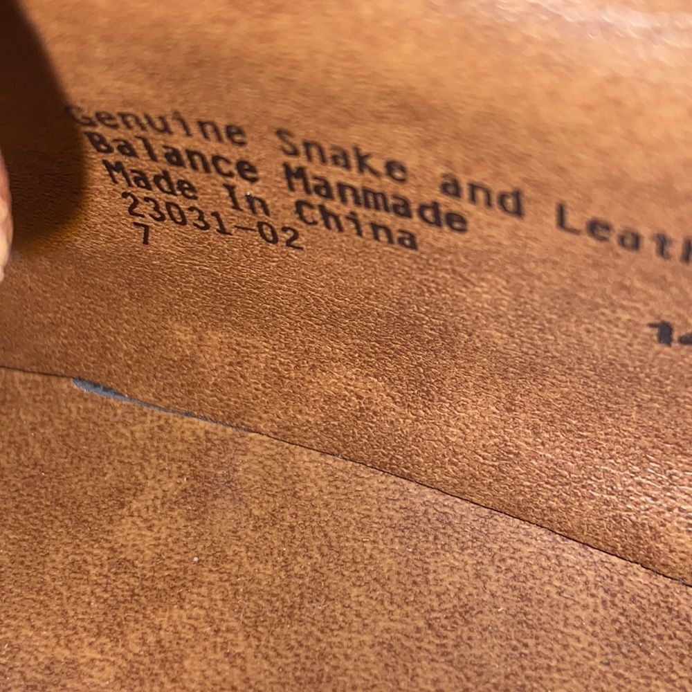 VTG, Stacy Adams Genuine Snake 🐍 23031-027 Leather Shoes Dress Size 14M - Picture 10 of 13